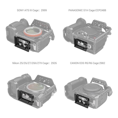SmallRig 3154 Arca Tipi Hızlı Çıkarma Plakası, DJI RS 2 / RSC 2 / RS 3 / RS 3 Pro / RS 4 / RS 4 Pro / RS 4 Mini / RS 5 için