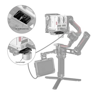 SmallRig 3158B DJI RS 2 / RSC 2 / Ronin-S / RS 3 / RS 3 Pro Gimbal için Hızlı Çıkarma Plakası - Thumbnail