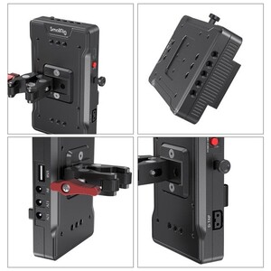 SmallRig 3202B V Montajlı Pil Adaptör Plakası Kelepçeli - Thumbnail