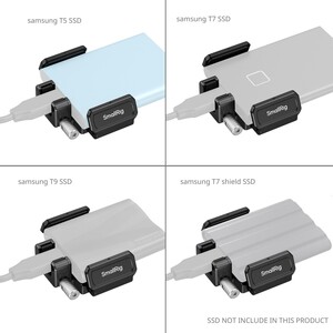 SmallRig 3272B SSD Kelepçesi Samsung T5 / T7 / T7 Shield / T9 ile uyumlu - Thumbnail