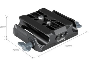 SmallRig 3357 Çift 15mm Çubuk Kelepçeli Evrensel Taban Plakası Baseplate - Thumbnail