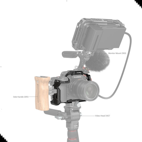 SmallRig 3440 Panasonic LUMIX GH6 için Black Mamba Serisi Kamera Kafesi