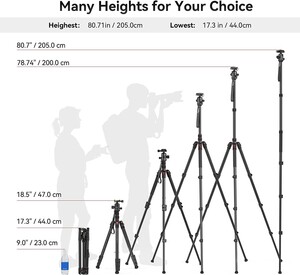 SmallRig 3474C CT-20 Alüminyum Alaşımlı Tripod - Thumbnail