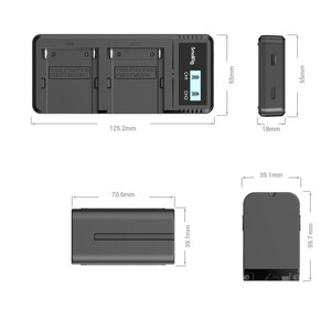 SmallRig 3823 NP-F970 Batarya ve Şarj Cihazı Kiti - Thumbnail