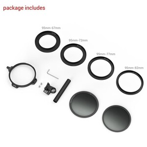 SmallRig 3864 95mm CPL-VND Filtre Kiti Çubuk Kelepçesi - Thumbnail