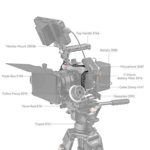 SmallRig 3872 FUJIFILM X-T5 için Retro Portatif Kafes Kiti