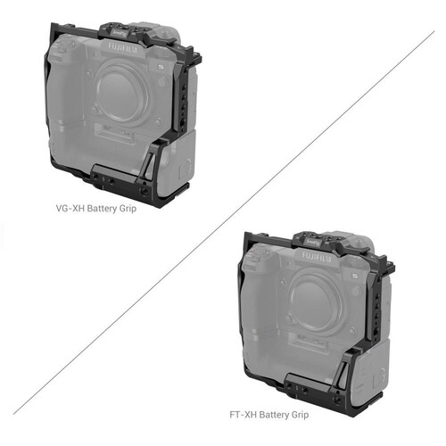 SmallRig 3933 FT-XH / VG-XH Pil Yuvası ile FUJIFILM X-H2 / X-H2S için Çok Fonksiyonlu Kafes