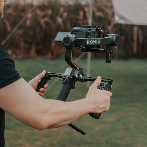 SmallRig 3954 DJI RS Serisi için Kablosuz Kontrollü Çift El Tutacağı