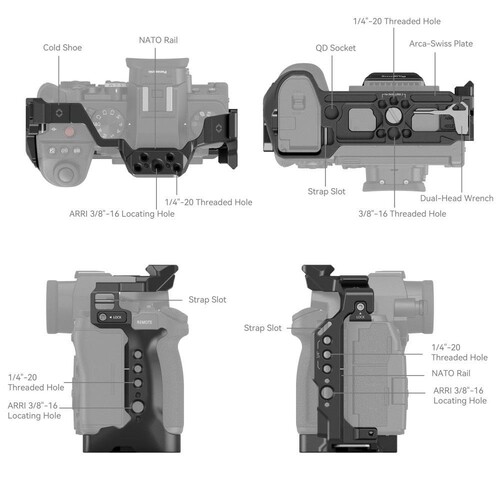 SmallRig 4022 Panasonic LUMIX G9 II / S5 II / S5 IIX için Kafes