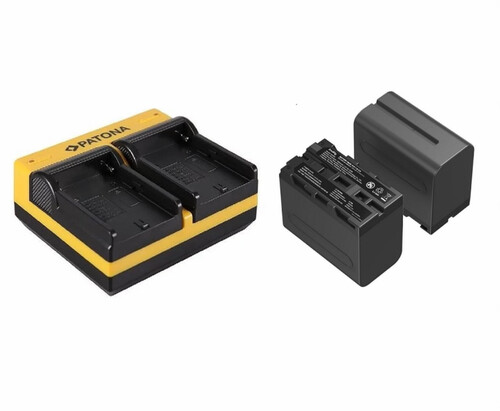 SmallRig 4073 NP-F970 (2) Adet Pil + 1 Adet Patona Çiftli Şarj Aleti