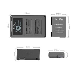 SmallRig 4082 EN-EL14 Çiftli Şarj Cihazı - Thumbnail