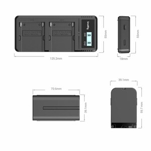 SmallRig 4086 NP-F970 Çiffli Şarj Cihazı - Thumbnail