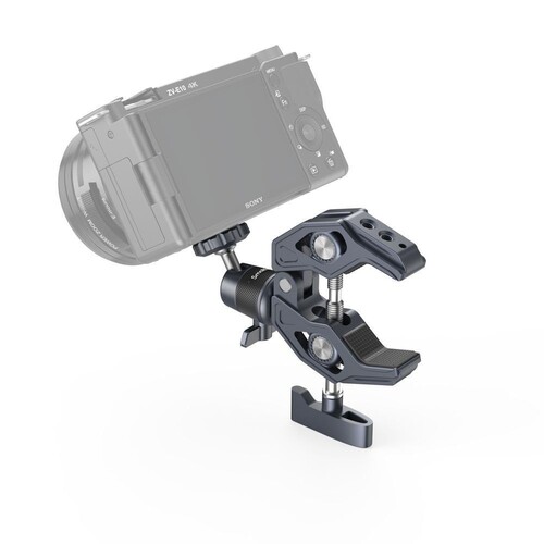 SmallRig 4102B Aksiyon Kameraları için 360° Küresel Başlık Montajlı Süper Kelepçe