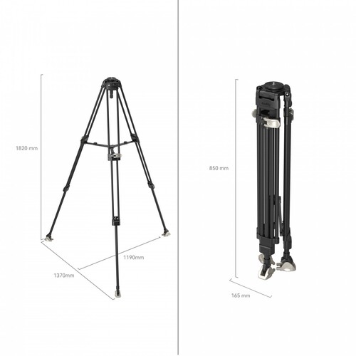 SmallRig 4167 FreeBlazer Ağır Hizmet Tipi Karbon Fiber Tripod