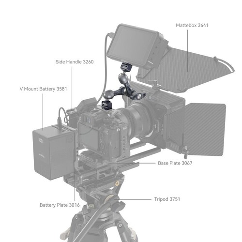 SmallRig 4194 Rozet Kollu Magic Arm (7 inç)