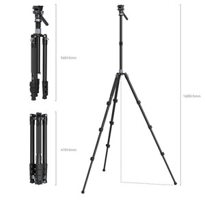 SmallRig 4221 Karbon Seyahat Video Tripod - Thumbnail