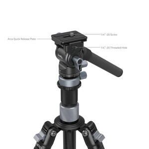 SmallRig 4221 Karbon Seyahat Video Tripod - Thumbnail