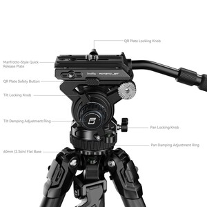 SmallRig 4259 X Potato JET TRIBEX Hidrolik Karbon Fiber Tripod Seti - Thumbnail