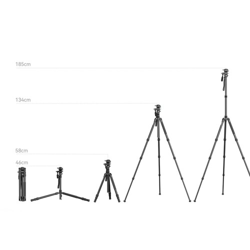 SmallRig 4307 CT195 Alüminyum Alaşımlı Video Tripod