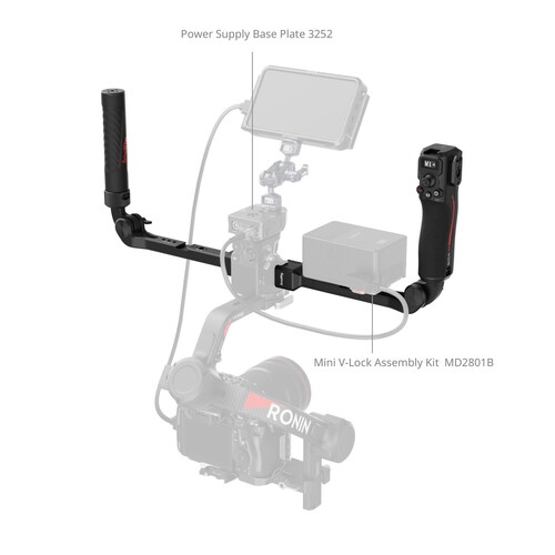 SmallRig 4327 DJI RS Serisi için Odak Kontrolü Çift Tutamağı