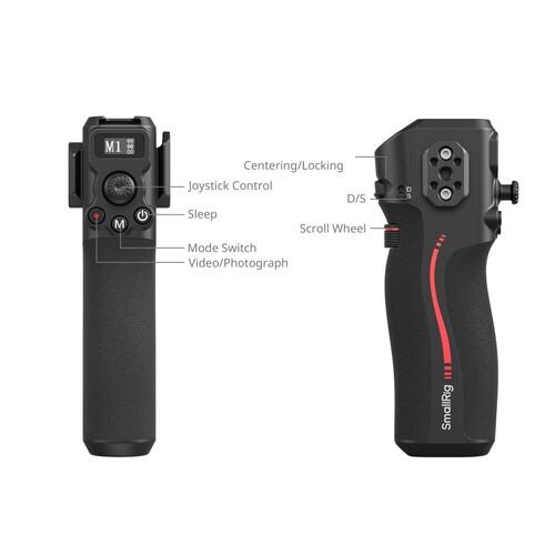 SmallRig 4329 DJI RS Serisi için Kablosuz Kontrol Sapı