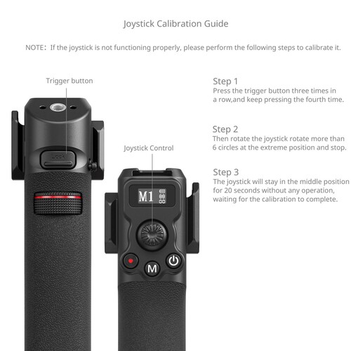 SmallRig 4329 DJI RS Serisi için Kablosuz Kontrol Sapı