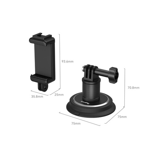 SmallRig 4347 Vantuz Montaj Desteği Aksiyon Kameraları için