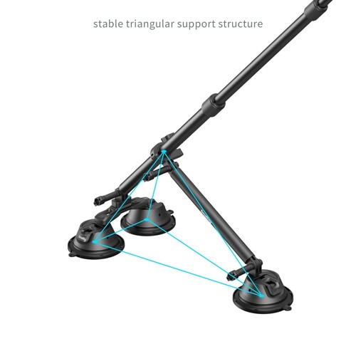 SmallRig 4380 Insta360 X3 X4 X5 Ve Aksiyon Kameralar İçin Vakumlu Araç Montaj Seti