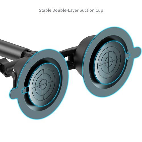 SmallRig 4380 Insta360 X3 X4 X5 Ve Aksiyon Kameralar İçin Vakumlu Araç Montaj Seti