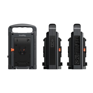 SmallRig 4450 Çift Kanallı V Montajlı Pil Şarj Cihazı - Thumbnail