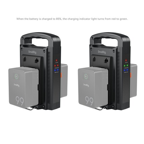 SmallRig 4450 Çift Kanallı V Montajlı Pil Şarj Cihazı