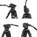 SmallRig 4465 AD-Pro8 FreeBlazer Karbon Fiber Video Tripod - Thumbnail