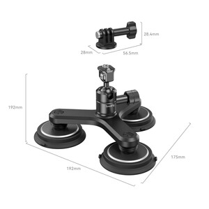 SmallRig 4468 Üçlü Manyetik Vakumlu Montaj Destek Seti Aksiyon Kameraları için - Thumbnail