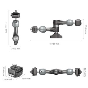 SmallRig 4490 HawkLock H21 Hızlı Çıkarma Rozet Sihirli Kol (7'') - Thumbnail