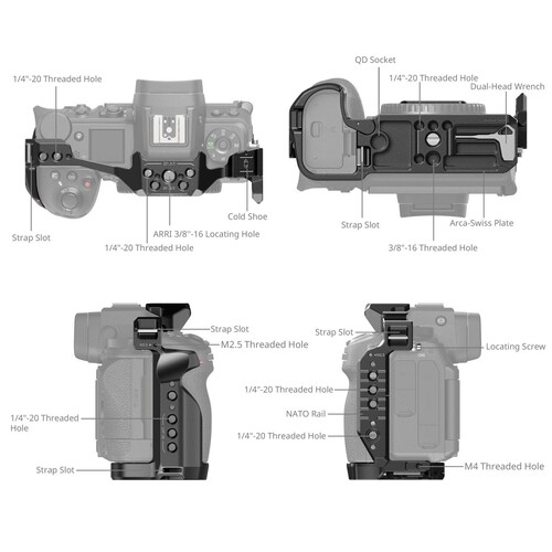 SmallRig 4519 Nikon Z 6III için Kamera Kafesi