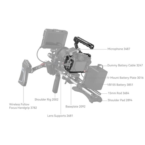 SmallRig 4520 Nikon Z 6III için Kamera Kafesi Kiti