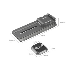 SmallRig 4638 DJI RS 2 / RSC 2 / RS3 / RS 3 Pro / RS 4 / RS 4 Pro için HawkLock H38 Manfrotto Hızlı Çıkarma Plakası - Thumbnail