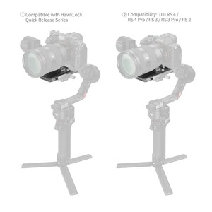 SmallRig 4638 DJI RS 2 / RSC 2 / RS3 / RS 3 Pro / RS 4 / RS 4 Pro için HawkLock H38 Manfrotto Hızlı Çıkarma Plakası - Thumbnail
