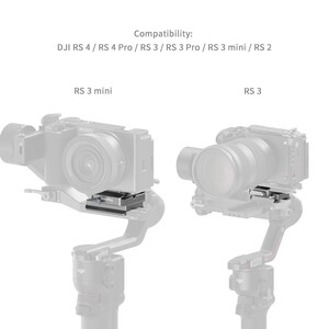 SmallRig 4639 DJI RS 2 / RSC 2 / RS3 / RS 3 Pro / RS4 / RS4 Pro için HawkLock H38 Arca-Swiss Hızlı Çıkarma Plakası - Thumbnail