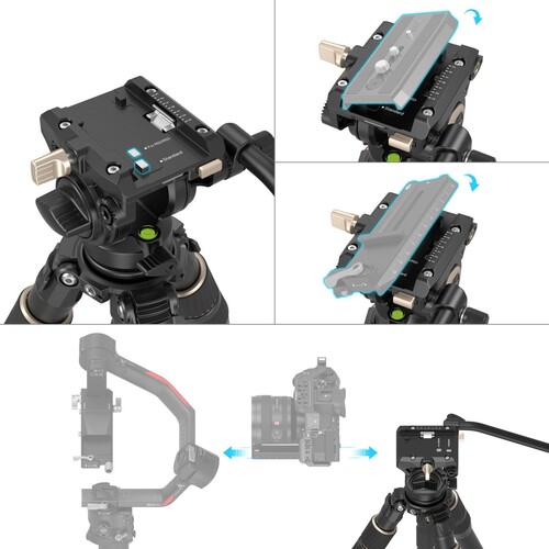 SmallRig 4643 FT-S303 Karbon Fiber Tripod Kiti