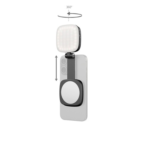 SmallRig 4656 Vibe P48 Çıkarılabilir Cep Telefonu LED Video Işığı (Siyah)