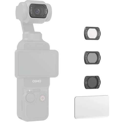 SmallRig 4775 DJI Osmo Pocket 3 için / Beyaz Difüzyon / CPL Filtre / Ekran Koruyucu Filtre Seti