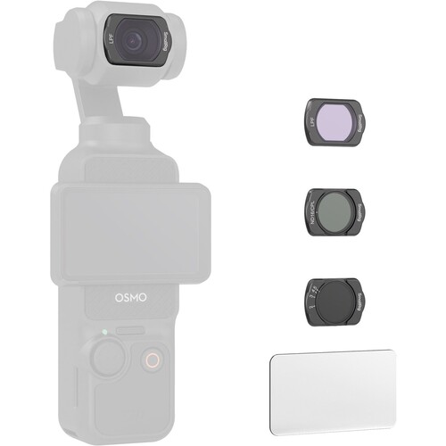 SmallRig 4776 DJI Osmo Pocket 3 için VND2-5 / ND16/CPL / LPF Filtresi / Ekran Koruyucu Filtre Kiti