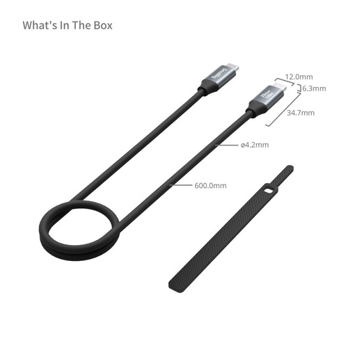 SmallRig 4789 USB-C (Düz) - USB-C (Düz) Veri Kablosu (60 cm)
