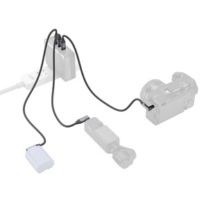 SmallRig 4790 USB-C (Düz) - USB-C (Açılı) Veri Kablosu (35 cm) - Thumbnail