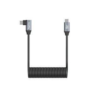 SmallRig 4792 USB-C (Düz) - USB-C (Açılı) Sarmal Veri Kablosu - Thumbnail