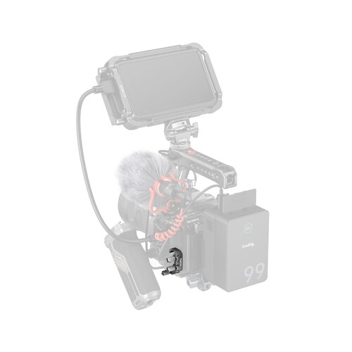 SmallRig 4829 USB-C ve Çoklu Kablo Kelepçesi Sony FX3 / FX30 HawkLock Hızlı Çıkarma Kafesi için