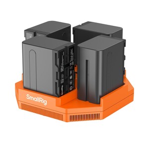 SmallRig 4834 NP-F970 4 Kanallı Kamera Pil Şarj Cihazı ve 4 Pil Takımı - Thumbnail