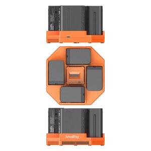 SmallRig 4834 NP-F970 4 Kanallı Kamera Pil Şarj Cihazı ve 4 Pil Takımı - Thumbnail