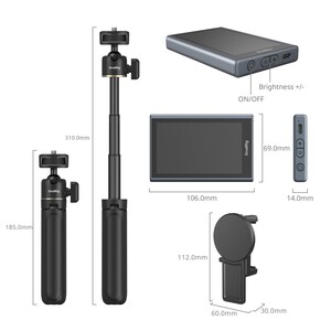 SmallRig 4851B Kablosuz Telefon Video Monitörü (Vlog Kiti) - Thumbnail